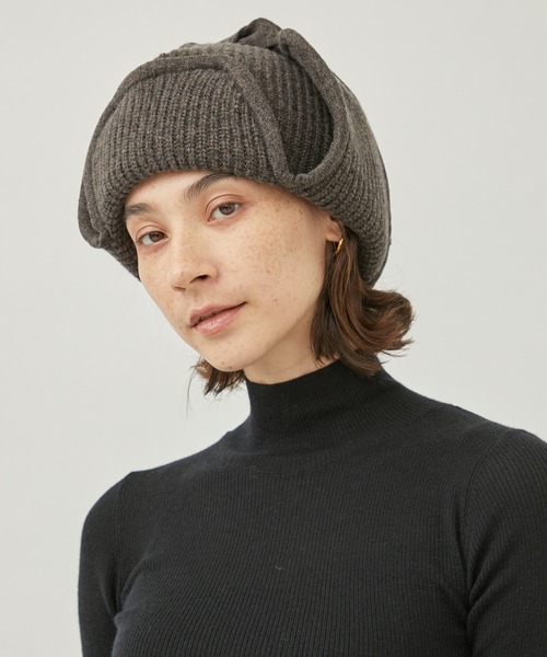 FUMIE TANAKA イヤーカバーニットキャップ FUMIE=TANAKA / ear cover knit cap | JURK shop t