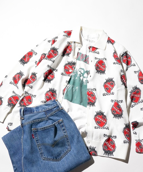 TOWNCRAFT | TOWNCRAFT / タウンクラフト PRINTED POLO CARDIGAN