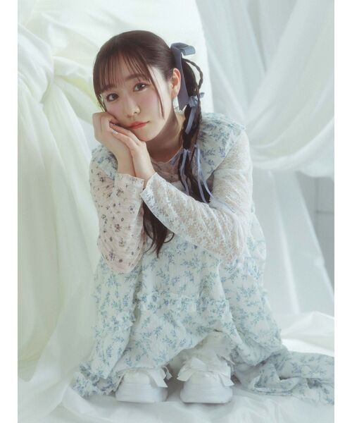 早瀬ノエル コラボ】airy petit flowerミニワンピース