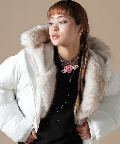 DANKE SCHON | DankeSchon/ダンケシェーン/WOMEN NYLON FUR HOOD