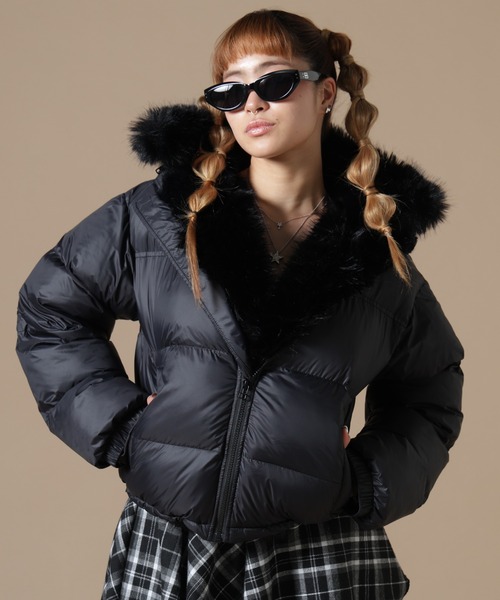 DANKE SCHON | DankeSchon/ダンケシェーン/WOMEN NYLON FUR HOOD