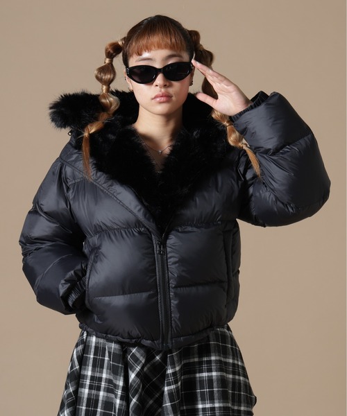 DANKE SCHON | DankeSchon/ダンケシェーン/WOMEN NYLON FUR HOOD