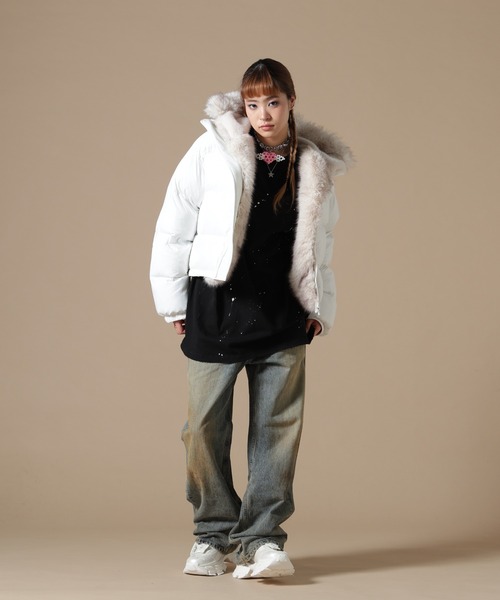 DANKE SCHON | DankeSchon/ダンケシェーン/WOMEN NYLON FUR HOOD