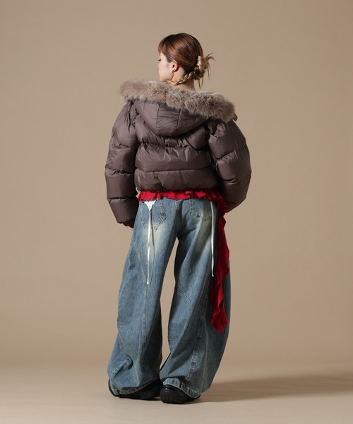 DANKE SCHON | DankeSchon/ダンケシェーン/WOMEN NYLON FUR HOOD