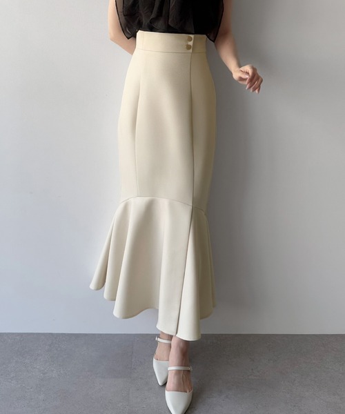 frill midi flared skirt / フリルボリュームスカート frill midi flared skirt / フリルボリュームスカート（スカート