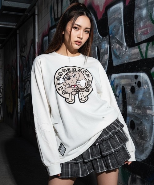 JACKROSE×VANSON×GALFY-炎犬Long Sleeve Tee JACKROSE×VANSON×GALFY-炎