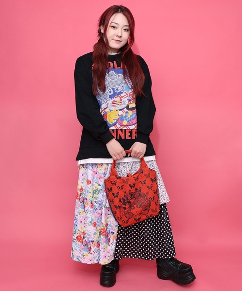 SCOLAR | 661435：スカラーちゃん×蝶々柄配色ランチトートバッグ