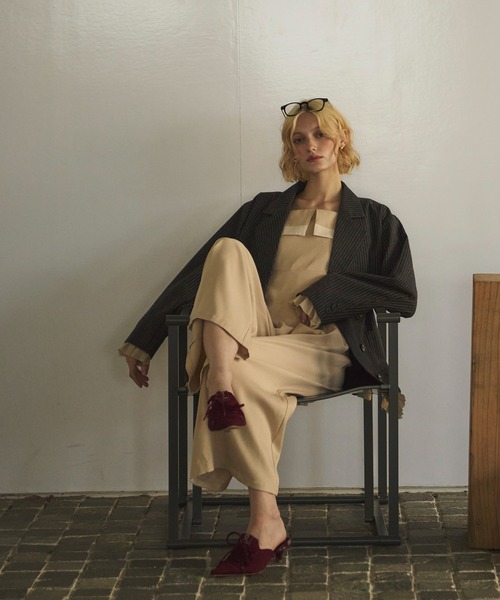 LOIN NUIT | frill layered design jacket / フリルレイヤードデザイン