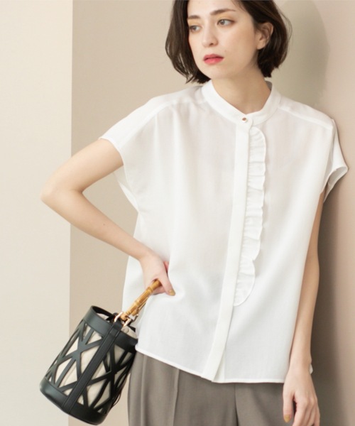 Cotton ファッション Smyeon フリルコットン ブラウス