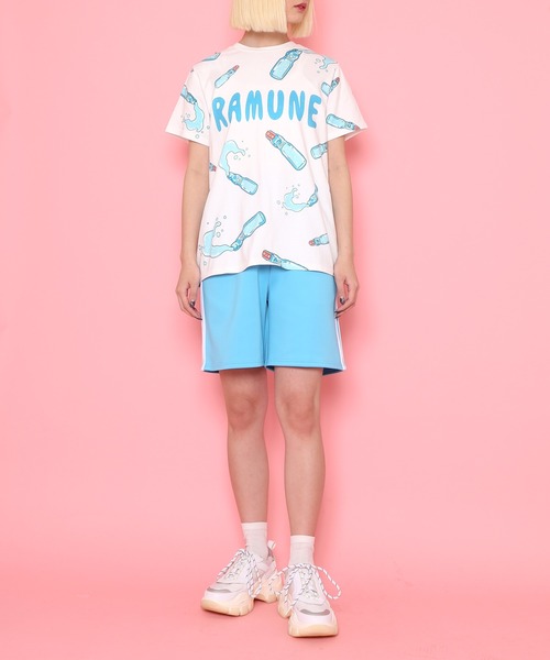 PUNYUSTシャツ PUNYUS | フード総柄Tシャツ(RAMUNE） - Buyee, an Online