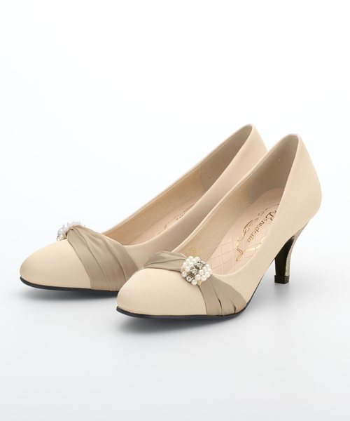 Primazel 6cmヒールグリッターパールリボンパンプス結婚式パーティドレス用 Buyee An Online Proxy Shopping Service Shop At Zozotown Bot Online