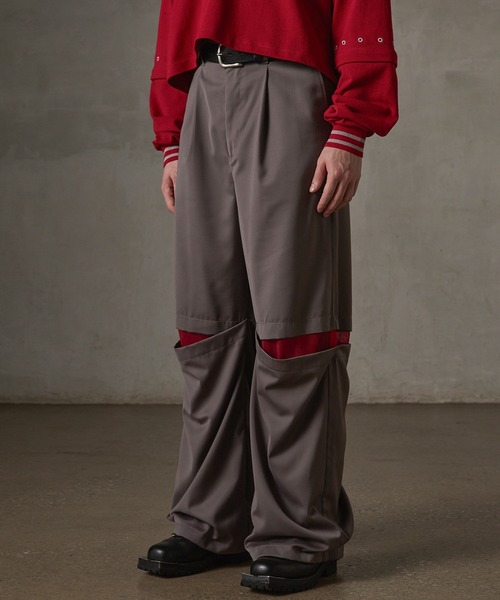 GRANCY | 【GRANCY】Tulle Layereddesign Slacks / チュール