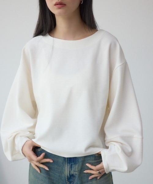 AZUL BY MOUSSY | ボートネックカットトップス - Buyee, an