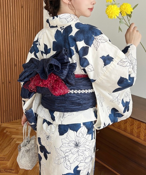 MOMENT+ | 浴衣3点セット（浴衣＋兵児帯＋飾り帯） - Buyee, an Online