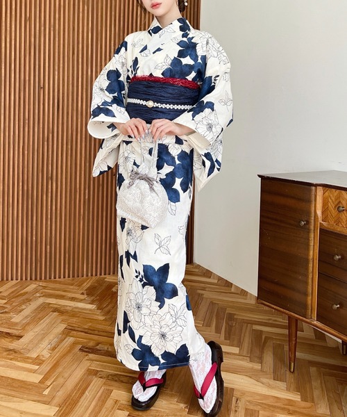 MOMENT+ | 浴衣3点セット（浴衣＋兵児帯＋飾り帯） - Buyee, an Online