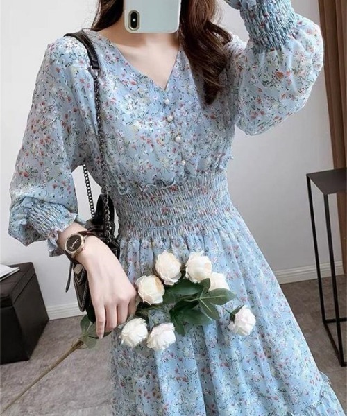 RITZY | レトロ花柄フレアワンピース - Buyee, an Online Proxy