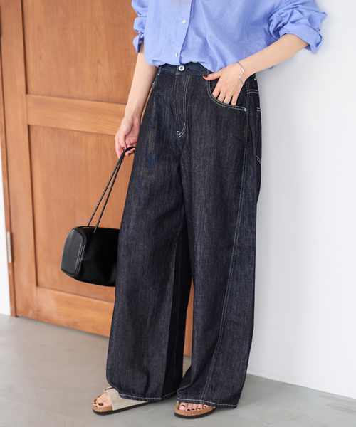 パンツ BUYEE ユニセックス) ワイドダブルニーパンツ | ファッション通販サイト NUGU