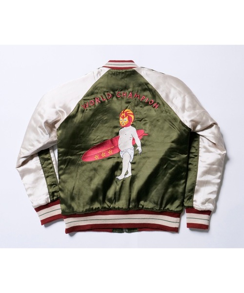 TMT VINTAGE SATIN REVERSIBLE BLOUSON（Crêpe satin blouse）