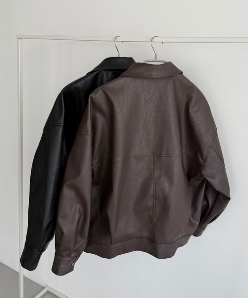 CALLAUTIA | 2wayカラーPUレザージャケット - Buyee, an Online Proxy