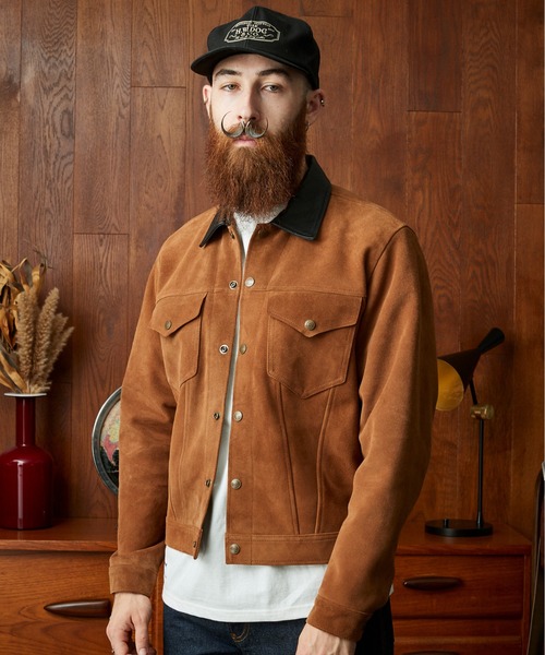 SCHOTT | Schott/ショット/SUEDE SHORT HORN JACKET/スエード ショート 