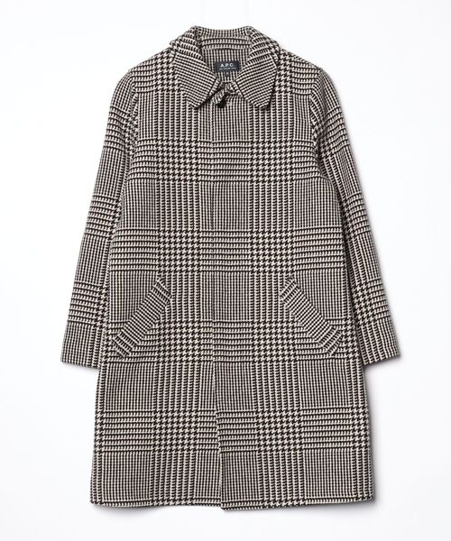 A.P.C. | チェック柄ステンカラーコート - Buyee, an Online Proxy