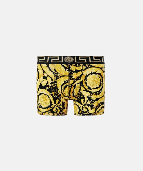 VERSACE グレカ ボーダー ロング トランクス 2枚パック（VERSACE