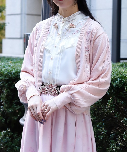 AXES FEMME | 桜刺繍ニットカーディガン - Buyee, an Online Proxy