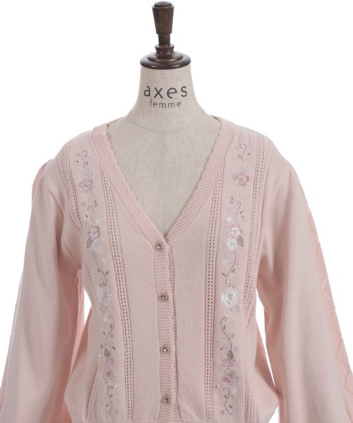 AXES FEMME | 桜刺繍ニットカーディガン - Buyee, an Online Proxy