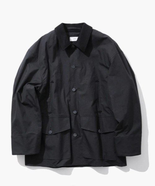 ATON | ATON (エイトン)NATURAL DYED WEATHER | SAFARI JACKET - Buyee 