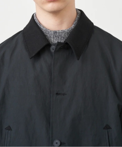 ATON | ATON (エイトン)NATURAL DYED WEATHER | SAFARI JACKET - Buyee 