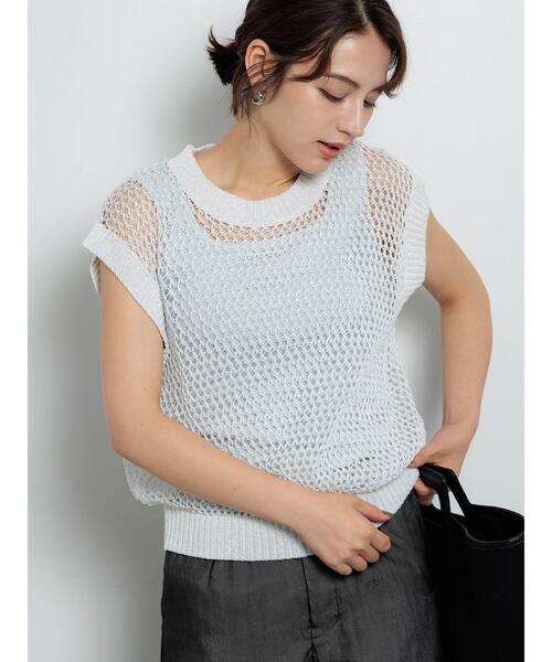 TE CHICHI | ラメメッシュニットベスト - Buyee, an Online Proxy