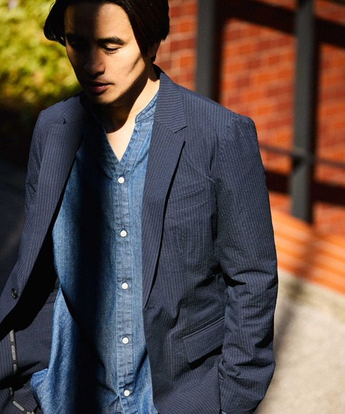 NANO UNIVERSE Damerinoシアサッカーセットアップ