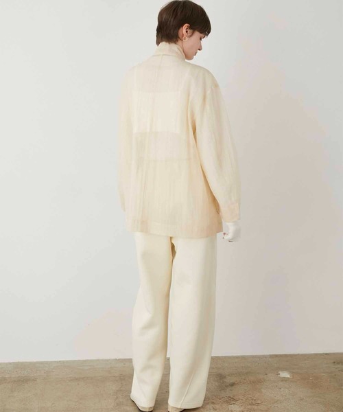 新品未使用　LA PEAU DE GEM テックシアーブルゾン LA PEAU DE GEM | 【LA PEAU DE GEM】teck sheer blouson/テック