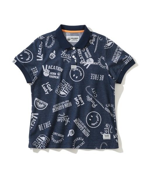 HORN GARMENT ホーンガーメント　スポーツセーター ネイビー HORN GMT ホーンガーメント ハーフジップ ニットセーター