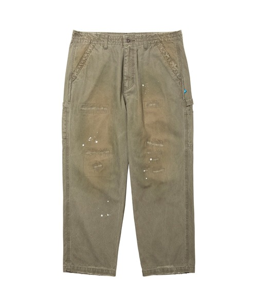Liberaiders リベレイダーズ LR TACTICAL PANTS ウォッシュ加工 コットン イージー ペインターパンツ カーキ 787082403 LIBERAIDERS | Liberaiders/リベレイダース REPAIRED CANVAS WORK