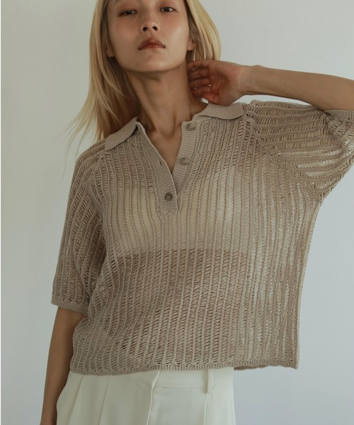 anuke トップス　完売 anuke アンヌーク 2025SpringSummer トップス Sheer Layered