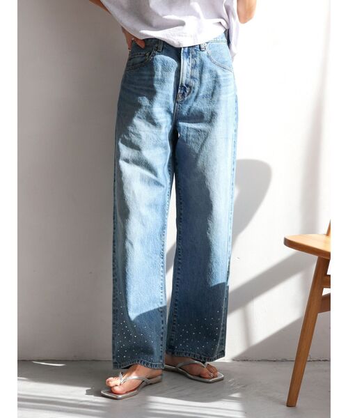 【新品同様】Ungrid/ビジューデザインルーズデニム UNGRID | ビジューデザインルーズデニム - Buyee, an Online