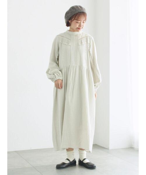 TSUHARU⋈ 【WEB限定】コットンジャカード製品染め裾フリル