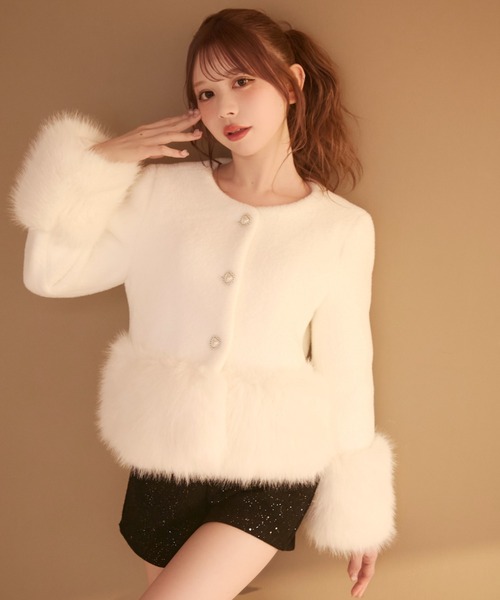 TITTY&CO. | ファー付きコート - Buyee, an Online Proxy Shopping