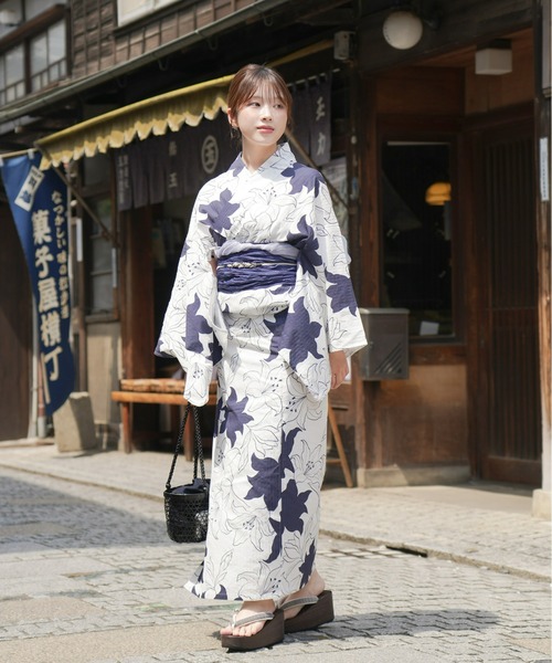OLU. | オリジナル柄浴衣＆帯セット - Buyee, an Online Proxy