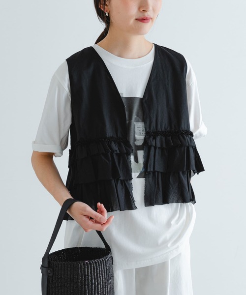 URBAN RESEARCH | ノースリーブフリルブラウス - Buyee, an Online