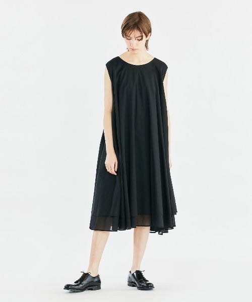 Mizuiroind Eclat5月号掲載 Mizuiro Ind ダブルヘムロングワンピース Buyee日本代購服務 於zozotown購物 Bot Online