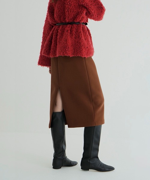 CLANE クラネ　BONDING MIDI SKIRT スカート　黒 クラネ CLANE BONDING MIDI SKIRT （BLACK） -ファッション通販