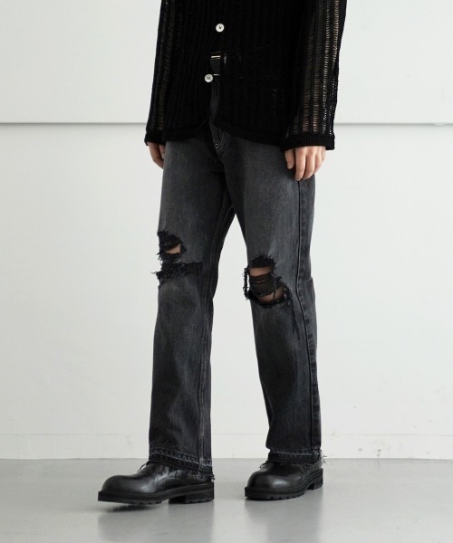 SOE | 【EXCLUSIVE】soe NEW JEANS -DAMAGED- - Buyee, an Online