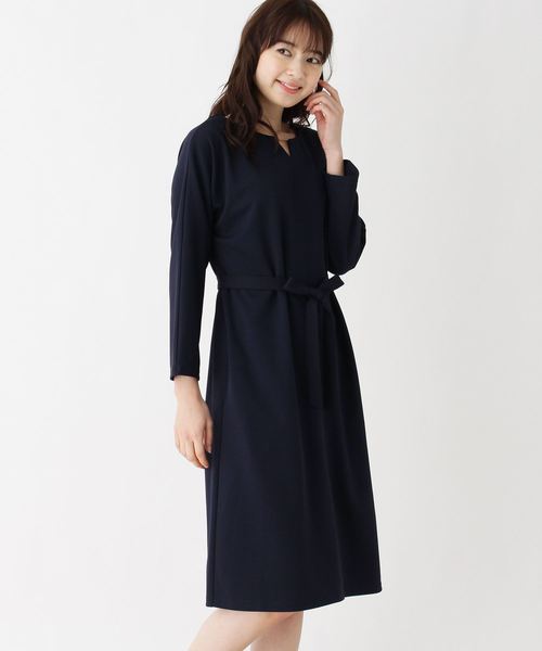 Index 洗濯機洗いok フロントバーベルテッドワンピース Buyee Servis Onlajn Proksi Magazin V Zozotown