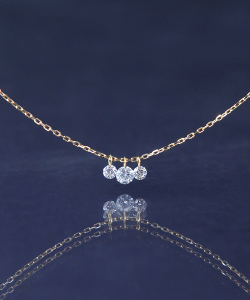 Anq Anq K18 0 2ctダイヤ レーザーホールダイヤモンドネックレス Buyee An Online Proxy Shopping Service Shop At Zozotown Bot Online