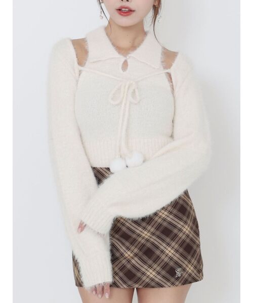 EATME | シャツカラーアンサンブルニットTOP - Buyee, an Online Proxy