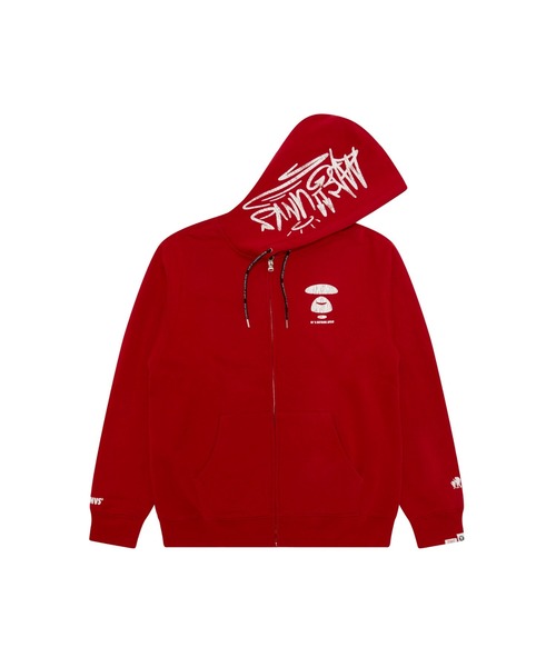A BATHING APE Champion パーカー 赤 AAPE BY A BATHING APE | ジップアップパーカー - Buyee, an Online