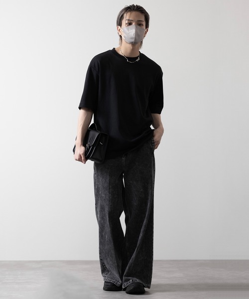 新品★CLEL ヴィンテージデザインフレアデニムパンツ XS ブラック系1 CLEL】XSサイズヴィンテージデザイン フレアデニムパンツ ブラック系1