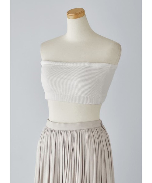 トップス deli SLY チューブトップ ベアトップ FRONT ZIP TIDY BUSTIER